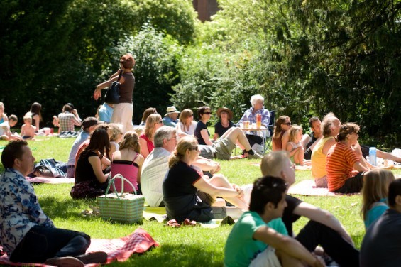 Bezoekers Stadspicknick